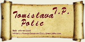 Tomislava Polić vizit kartica